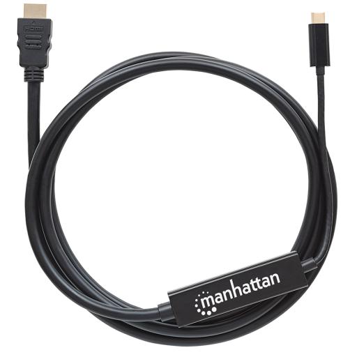 [MANHATTAN_151764] Cable adaptador USB-C a HDMI Manhattan Negro 2 M.