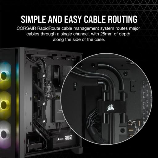 [CORSAIR_CC-9011204-WW] Gabinete Corsair iCUE 4000X RGB CC-9011204-WW MidiTower ATX Sin Fuente