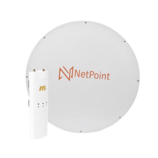 [MIMOSANETWORKS_C5CNPX2KIT] Mimosa Networks Kit de radio C5C con Antena NPX2GEN3 de 34 dBi, Frecuencia (4.9-6.2 GHz), ideal para distancia de hasta 50 km, jumpers, PoE y cable de alimentación Incluidos
