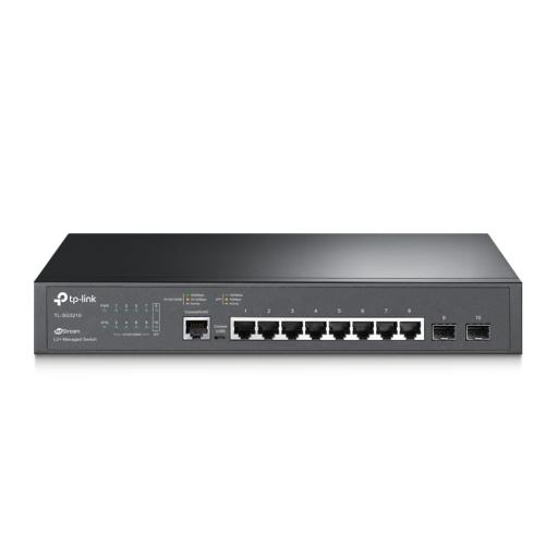 [TPLINK_TL-SG3210] TPLINK Switch JetStream SDN Administrable 8 puertos 10/100/1000 Mbps + 2 puertos SFP, administración centralizada OMADA SDN 