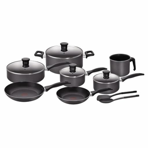 [TEFAL_A730SA75] Tefal Batería Family Cook en Negro de 13 Piezas