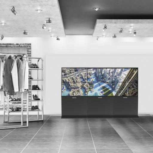 [HIKVISIONDIGITALTECHNOLOGY_DS-CW3X2LUY-55] Hikvision Digital Technology Kit Videowall Comercial 3X2 / Incluye 6 Pantallas 55" / 2 Controladores de 2 Entradas HDMI / Base de Piso