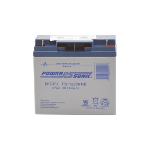 [POWER-SONIC_PS-12200-NB] Power-Sonic Batería 12V, 20AH, Para Respaldo, Tecnologías AGM/VRLA, 5 Años Vida Útil, Terminales NB, Reconocida UL  