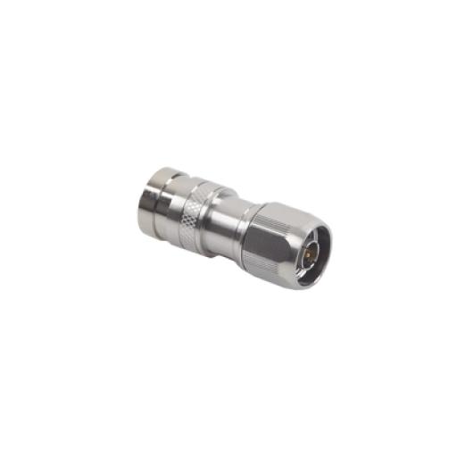 [RFINDUSTRIES_COMP-NM-400] RF Industries Conector N Macho de Compresion, en linea para LMR-400, CNT-400, RG-8/U, RF-400, Plata/Oro/Teflón.