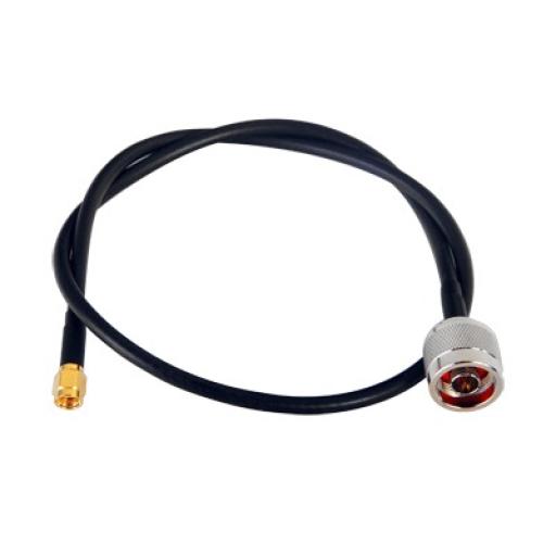 [EPCOM_SN-58U-SMAI-60] Epcom Jumper de 60 cm con Cable RG-58U-SYS, Conectores N Macho a SMA Macho Inverso.