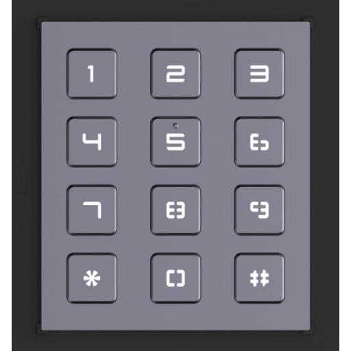 [HIKVISIONDIGITALTECHNOLOGY_DS-KD-KP] Hikvision Digital Technology Módulo de Teclado para Frente de Calle  Modular / Desbloqueo de Puerta Mediante Código / Llamada a monitor.
