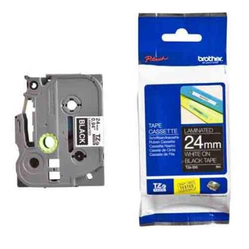 [BROTHER_TZE355] Brother Cinta Laminada 24mm Brother Cinta Laminada 24mm Negro