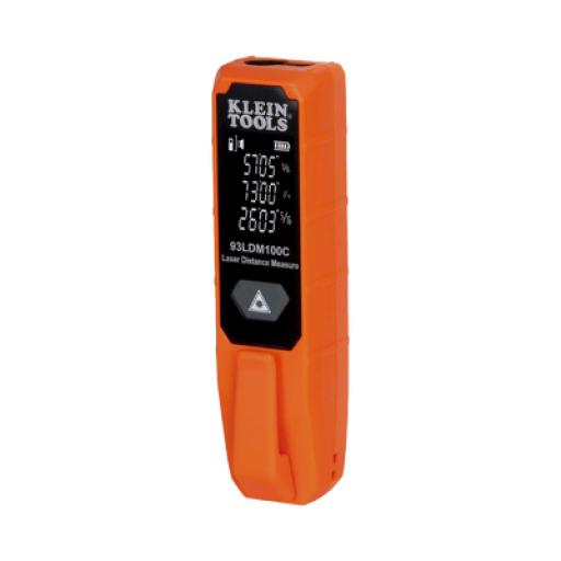 [KLEINTOOLS_93-LDM-100C] Klein Tools Medidor Compacto Láser de Distancias. Rango: 5.1 cm a 30.5 m / Opción cm o pulg. o Combinado /  Clip para Bolsillo.