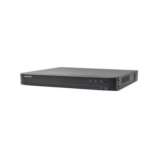[HIKVISIONDIGITALTECHNOLOGY_IDS-7232HQHI-M2/S(E)] Hikvision Digital Technology DVR 32 Canales TurboHD + 8 Canales IP / 5 Megapixel Lite - 3K Lite / Acusense (Evita Falsas Alarmas) / Audio por Coaxitron / 2 Bahías de Disco Duro / H.265+ / Salida de Video en Full HD