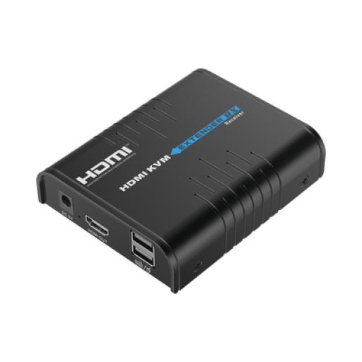 [EPCOM_TT373KVM4.0RX] Epcom Receptor Compatible para Kits TT373KVM4.0 / Resolución 1080P @ 60 Hz/ Soporta STP y UTP CAT6 / Control IR / Compatible con Switch Gigabit para control KVM múltiple.