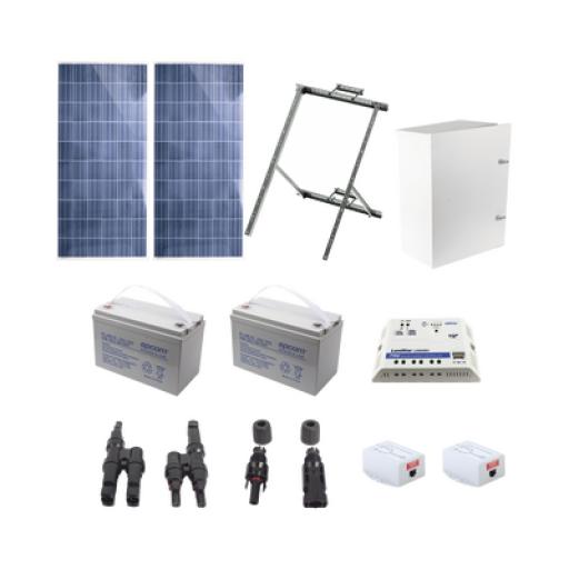 [EPCOM_PL-1224G-2R] Epcom Kit Solar de 17 W con PoE Pasivo 24 Vcd para 2 Radios de Ubiquiti airMAX, Cambium ePMP