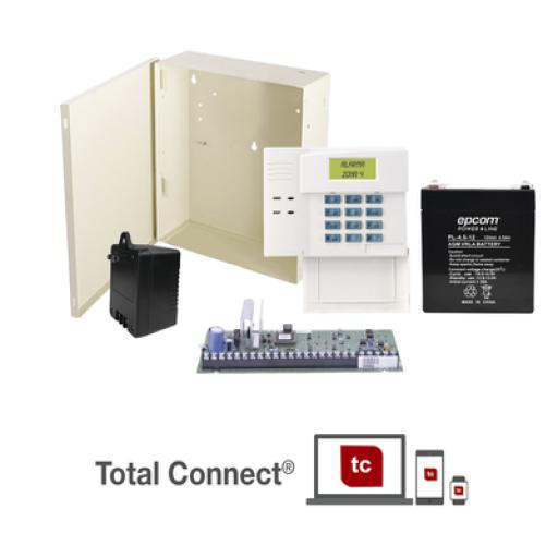 [HONEYWELLHOMERESIDEO_VISTA-48LA-TBS] HONEYWELL HOME RESIDEO Kit de Panel de Alarma VISTA48LA con Bateria, Transformador y Gabinete pequeño