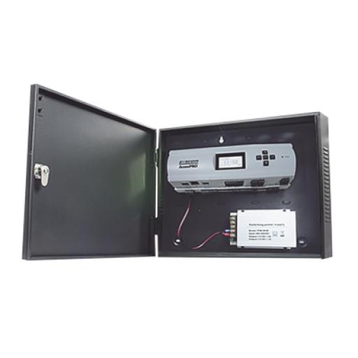 [ZKTECO-ACCESSPRO_APX-4000] ZKTECO - AccessPRO Controlador de Acceso / 4 Puertas / Biometría Integrada / 3,000 Huellas / Compatible con Sistemas de Elevadores (10 Pisos) / Incluye Gabinete y Fuente de Alimentación 12Vcc/5A 