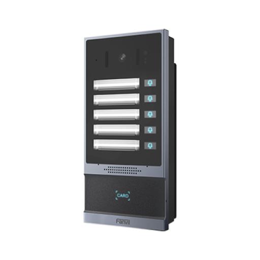 [FANVIL_I63] Fanvil Videoportero SIP i63, 2 relevadores con 5 botones de marcación rápida, anti-vandálico, IP66 y IK07, PoE