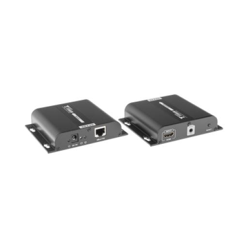 [EPCOM_TT683] Epcom Kit Extensor HDMI para distancias de 120 metros / Resolución 4K @ 30Hz / Cat 5e/6 / Soporta conexión Uno a Uno y Uno a Muchos / Hasta 253 Rx / HDbitT / Soporta control remoto del equipo fuente.