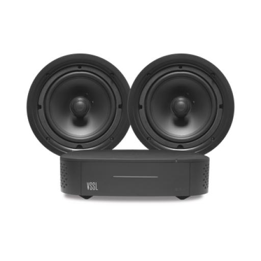 [VSSL_A1X/2CSP] VSSL KIT Amplificador VSSL A1X | 2 Bocinas para Plafón de 6in TruAudio PP6