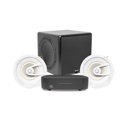[VSSL_A1X/GSUB12] VSSL KIT Amplificador VSSL A1X | 2 Bocinas de Techo TruAudio G72 | Subwoofer CSUB12