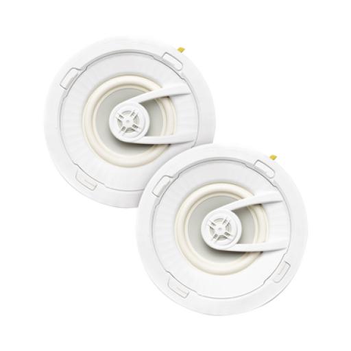 [TRUAUDIO_G72/PAR] TRUAUDIO PAR de altavoces de 7 " | montaje de Techo | Diseño TruGrip | Instalacion Sin Herramientas | Woofer de Polipropileno Blanco con Quick Connect 