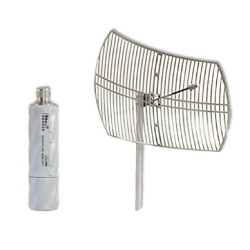 [TXPRO_GROOVE52HPTXG5] txPRO Kit de radio RBGROOVE52HPN con antena TXG5730 en frecuencia de 5 GHz, fácil instalación, para distancias de hasta 15 km