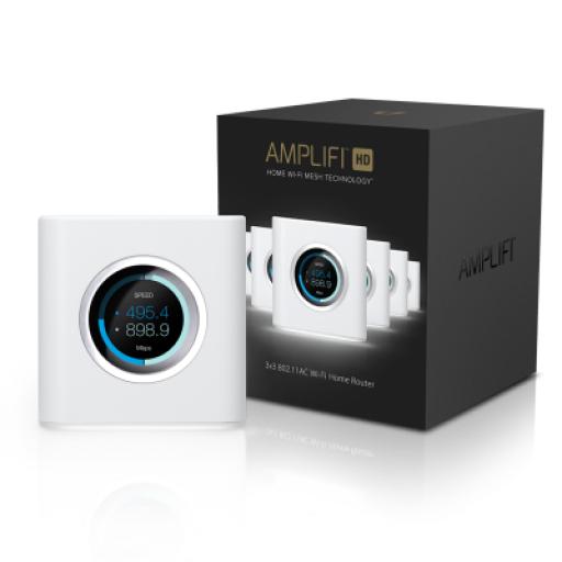 [UBIQUITINETWORKS_AFI-R] Ubiquiti Networks MeshRouter AmpliFi WiFi Residencial Premium para alta densidad de usuarios y cobertura, listo para AFIHD y AFIPHD (soporta hasta 16 repeticiones)