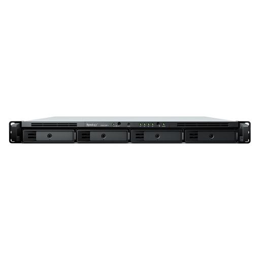 [SYNOLOGY_RS822RPPLUS] Synology Servidor NAS para Rack (1 U) de 4 Bahías (Expandible a 8 Bahías) / Servicio Nube Gratis (P2P) / Administración Remota y Respaldo Programado/ Fuente poder redundante