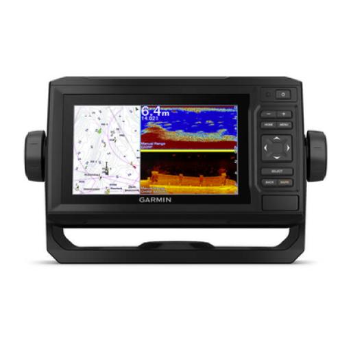 [GARMIN_10-02329-01] Garmin ECHOMAP UHD 62cv con mapa base precargado, sonda CLEARVÜ Y CHIRP tradicional. incluye transductor. GT24-TM