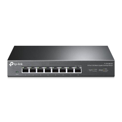 [TPLINK_TL-SG108-M2] TPLINK Switch Gigabit no administrable de 8 puertos 100 Mbps/ 1 Gbps/ 2.5 Gbps ideal para WiFi 6