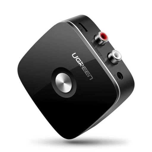 [UGREEN_30445] Ugreen Receptor de Audio Bluetooth 5.0 a RCA o Auxiliar 3.5mm / Tecnología EDR / Reconexión Automática / Hasta 10 m / Ideal para Conectar Celulares, o Tabletas hacia alguna Bocina o Sistema de Audio