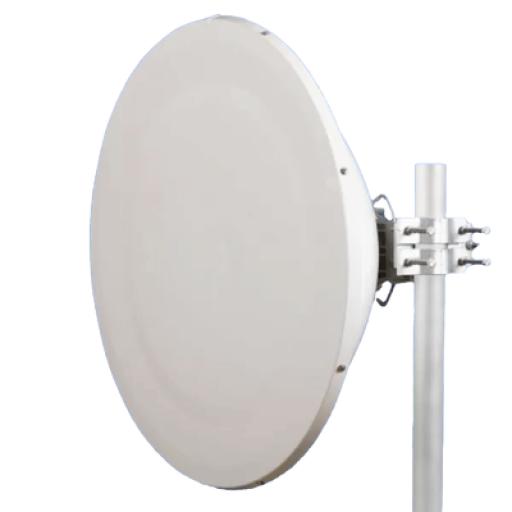 [JIROUS_JRMD90010/11RA] Jirous Antena parabólica 3 ft para radio B11, ganancia de  37.5 dBi conector guía de onda, 10.1-12 GHz, 0.9 m