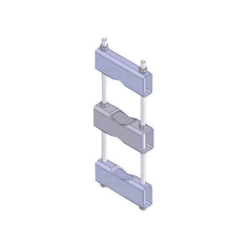 [SINCLAIR_CLAMP-006C] Sinclair Herraje Sencillo de Montaje para Antena o Mástil con diámetros de 5 pulg. (8.89-14.13 cm.).