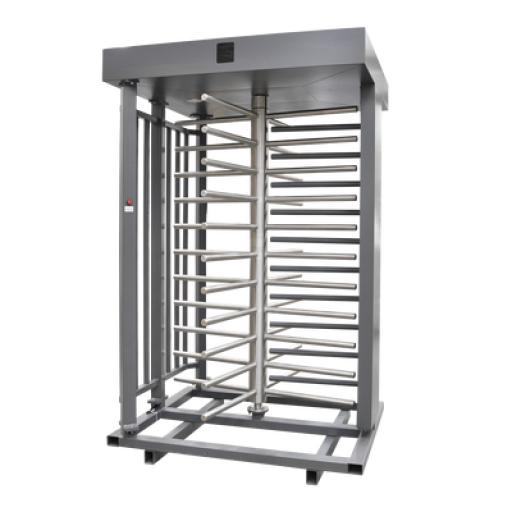 [ACCESSPRO_XT-100-CS] AccessPRO Torniquete Sencillo / Cuerpo Completo / Interior/Exterior / 100% Acero con Pintura Gris / EJE CENTRAL de Acero Inoxidable /Acabado de Lujo / Alto Tráfico