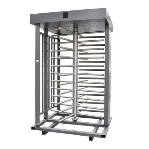 [ACCESSPRO_XT-100-CS] AccessPRO Torniquete Sencillo / Cuerpo Completo / Interior/Exterior / 100% Acero con Pintura Gris / EJE CENTRAL de Acero Inoxidable /Acabado de Lujo / Alto Tráfico