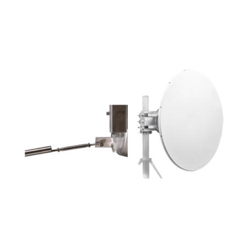[JIROUS_JRC-DD35-DUPLEX-PRE-KIT] Jirous Antena direccional de Alto Rendimiento, 4 ft, Frecuencia de (4.9 a 6.1 GHz), Alto Aislamiento al Ruido, Ganancia de 35 dBi, Soporte de acero inoxidable, polaridad en 90 ° y 45 °, incluye montaje.