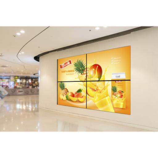 [HIKVISIONDIGITALTECHNOLOGY_DS-CW2X2LUY-55/WM] Hikvision Digital Technology Kit Videowall Comercial 2X2 / Incluye 4 Pantallas 55" / Controlador de 2 Entradas HDMI / Base de Pared