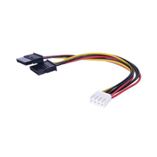 [HIKVISIONDIGITALTECHNOLOGY_101-502-130] Hikvision Digital Technology Cable Doble de Corriente SATA / Compatible con DVR´s epcom y HIKVISION / 15 cm de Longitud