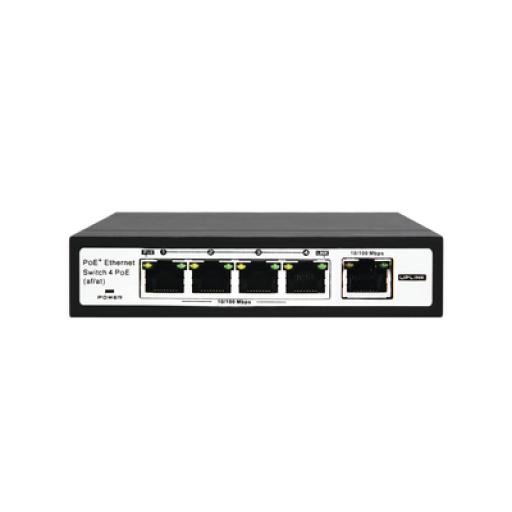 [EPCOM_ET-1004EPE] Epcom Switch PoE / 100 Metros PoE / 4 puertos 802.3af /at ( 60 W ) 10/100 Mbps + 1 puerto uplink