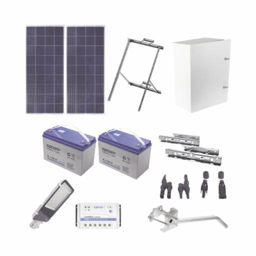 [EPCOM_KIT-SL-60W] Epcom Kit de energía solar para alumbrado de 60 W