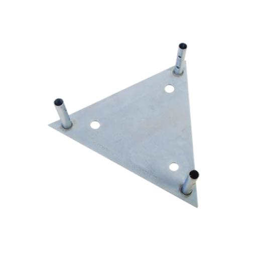 [SYSCOMTOWERS_SBA60G] SYSCOM TOWERS Base para Tramo STZ60G con Placa 1/2", Niple de 3/4", Galvanizado por Inmersión en Caliente.