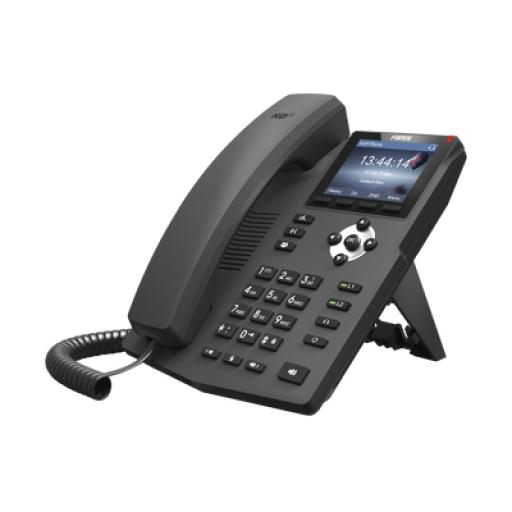 [FANVIL_X3G] Fanvil Teléfono IP empresarial para 2 lineas SIP con pantalla LCD de 2.8 pulgadas a color, puertos Gigabit y conferencia de 3 vías, PoE