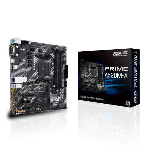 [ASUS_PRIME A520M-A II/CSM] Tarjeta madre ASUS Micro ATX PRIME A520M-A II CSM S-AM4 AMD A520 HDMI