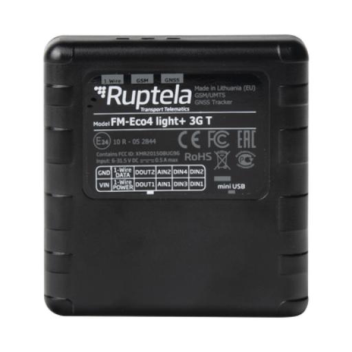 [RUPTELA_ECO4LIGHT3GT] Ruptela Localizador Vehicular 3G / Sensores de combustible / RFID / Conducción eficiente / Sensor de temperatura / Deteccion de  Jammer