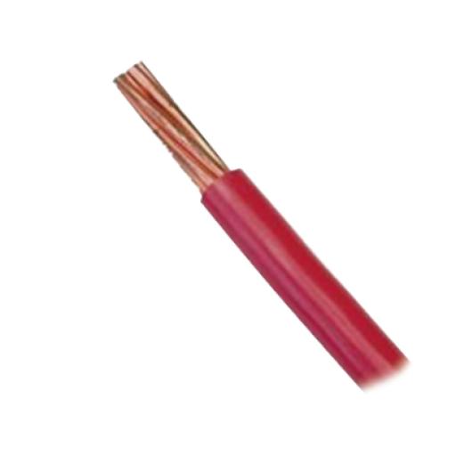 [INDIANA_SLY-304-RED] Indiana Cable 10 awg  color rojo,Conductor de cobre suave cableado. Aislamiento de PVC, auto extinguible. (Venta por Metro)