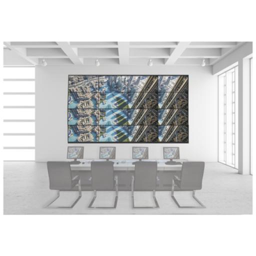 [HIKVISIONDIGITALTECHNOLOGY_DS-VW4X4LUY55/WM] Hikvision Digital Technology Kit Videowall 4X4 / Incluye 16 Pantallas de 55" / Decoder / Bases de Pared / Accesorios de Instalación