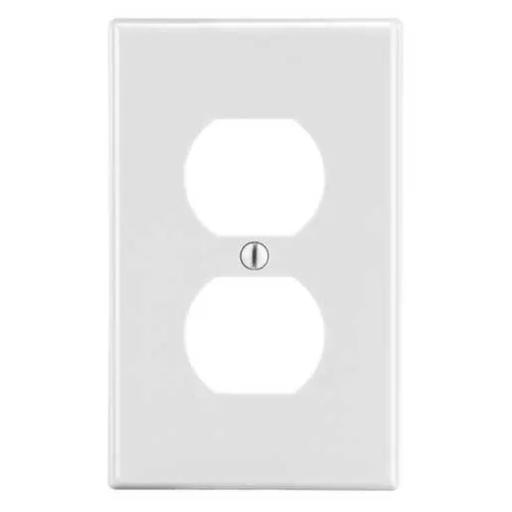 [HUBBELL_HUB-P8W] Hubbell Tapa para Contacto Dúplex Color Blanco.