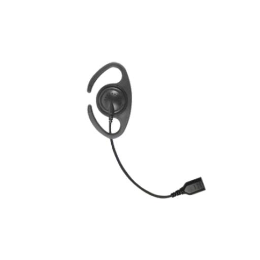 [PRYME_SNP-CR] PRYME ​Auriculares de gancho en forma de "C" con cable de fibra trenzada y conector SNAP. Requiere micrófono de solapa de 1 o 2 hilos de la Serie SNAP.