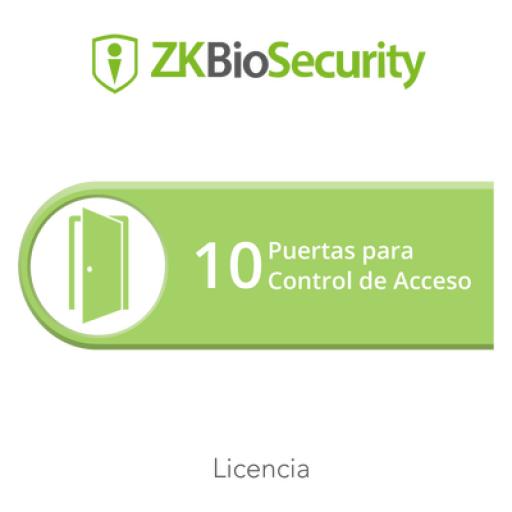 [ZKTECO_ZK-BS-AC-10] ZKTeco Licencia para ZKBiosecurity permite gestionar hasta 10 puertas para control de acceso