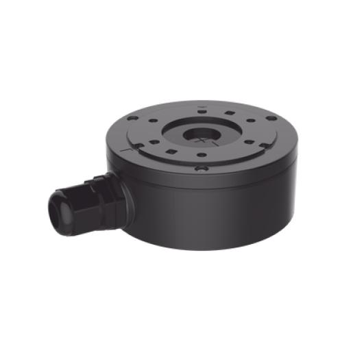 [HIKVISIONDIGITALTECHNOLOGY_DS-1280ZJ-XS(BLACK)] Hikvision Digital Technology Caja de Conexión de Metal Color Negro / Exterior IP66 / Compatible con DS-2CD2043G2-I(U)(BLACK)