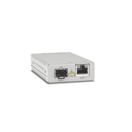 [ALLIEDTELESIS_AT-MMC2000/SP-960] Allied Telesis Convertidor de medios Gigabit Ethernet a fibra óptica con puerto SFP, con fuente de alimentación multi-región