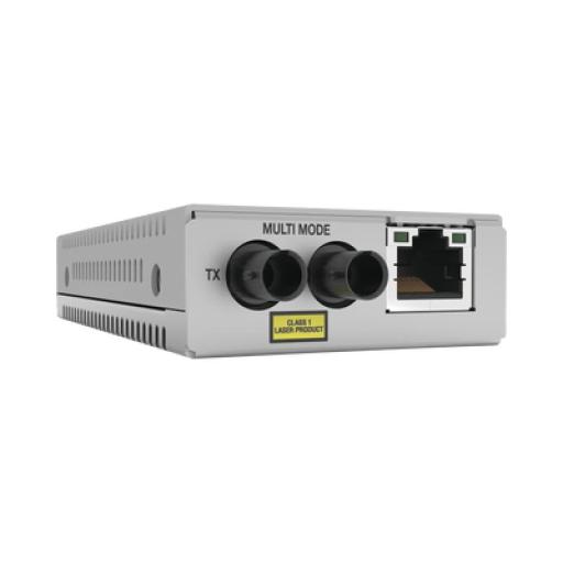 [ALLIEDTELESIS_AT-MMC200/ST-960] Allied Telesis Convertidor de medios Fast Ethernet a fibra óptica, conector ST, multimodo (MMF), distancia hasta 2 km