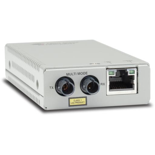 [ALLIEDTELESIS_AT-MMC200/ST-960] Allied Telesis Convertidor de medios Fast Ethernet a fibra óptica, conector ST, multimodo (MMF), distancia hasta 2 km